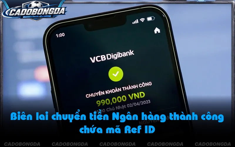 Chụp lại biên lai có mã giao dịch khi Ngân hàng báo bảo trì