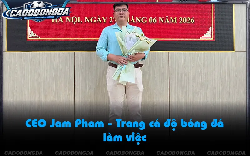 CEO Jam Pham với hơn 10 năm nghiên cứu dữ liệu bóng đá